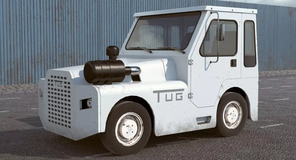 Airport Tug Tractor 3D model