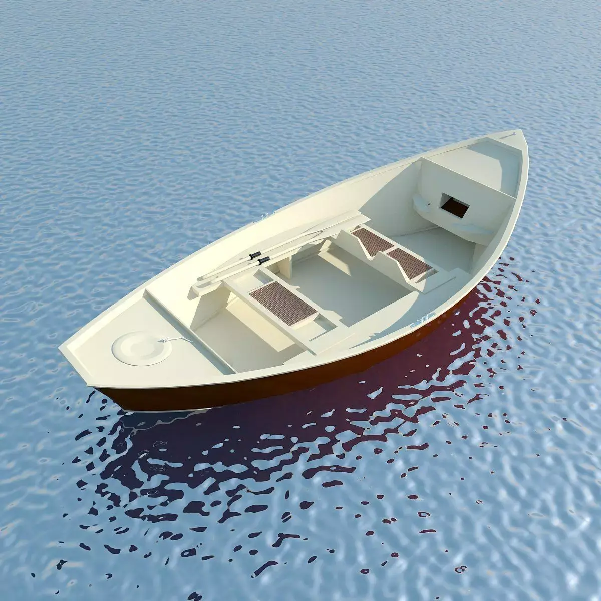 Wooden Boat MAX 2011 3D model
