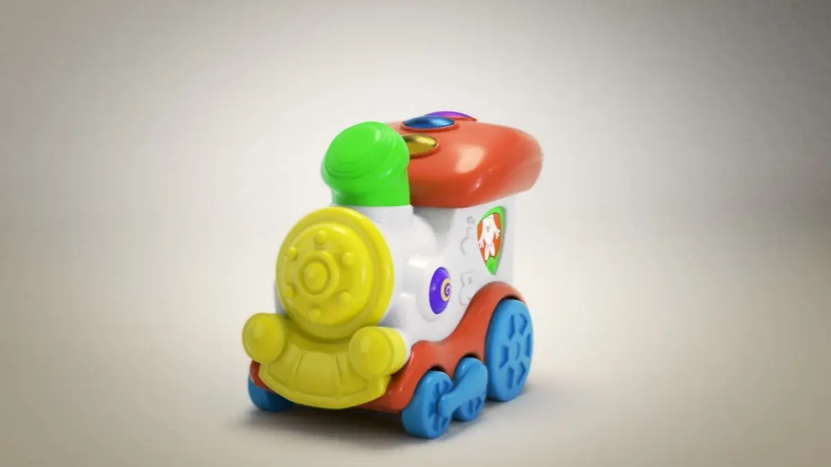 Toy locomotiv 3D model