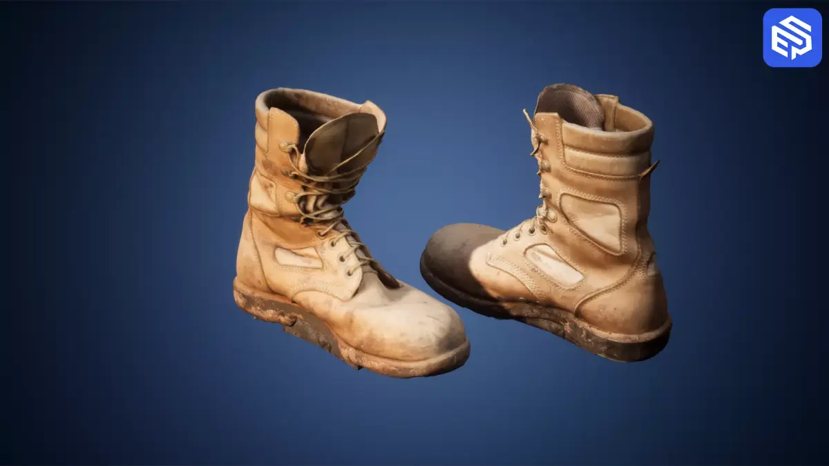 Military Items Low-poly 3D model