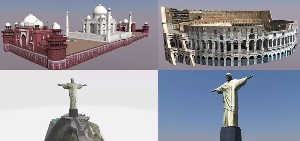 Monuments colosseum 3D Model Collection