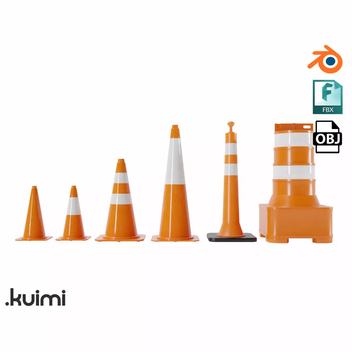 Cones Pack 005 3D model