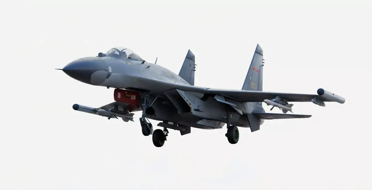 Chinese Shenyang J-11 Yinglong or Responsive Dragon One Seater 3D model