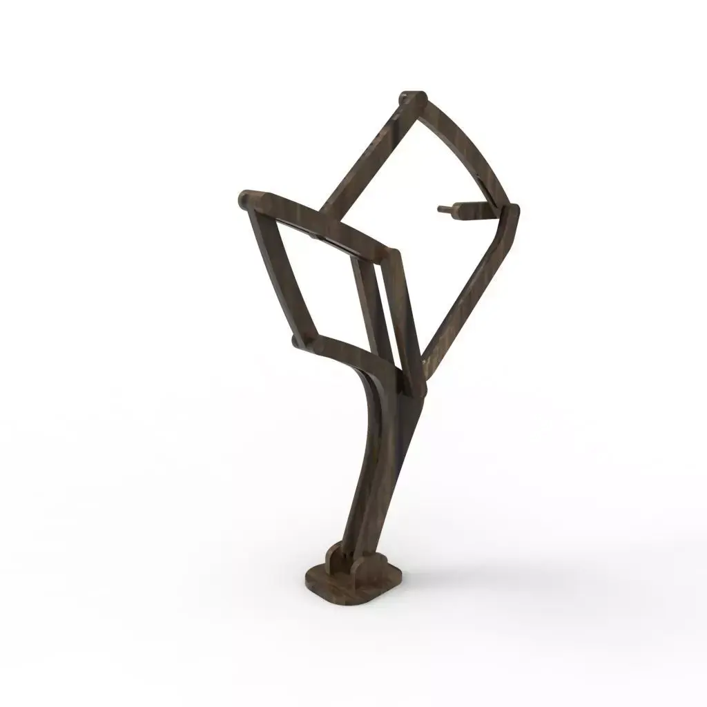 Walking leg mechanism referred to Jensen mechanism Free 3D model