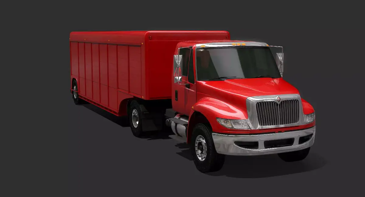 Beverage Truck Trailer 3D model