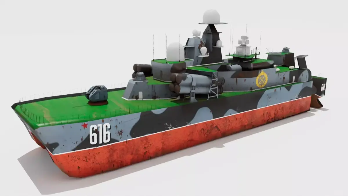 BORA-CLASS Russian Boat 3D model