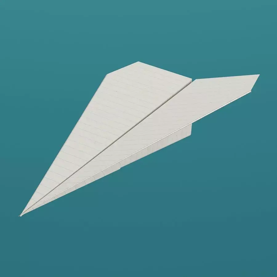 Paper Plane 3D model purchase