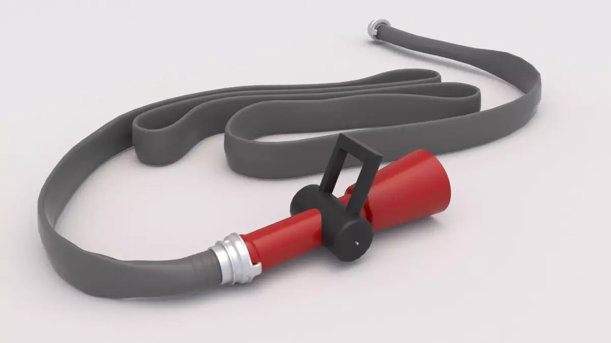 Fire Hose Nozzle 01 Low-poly 3D model