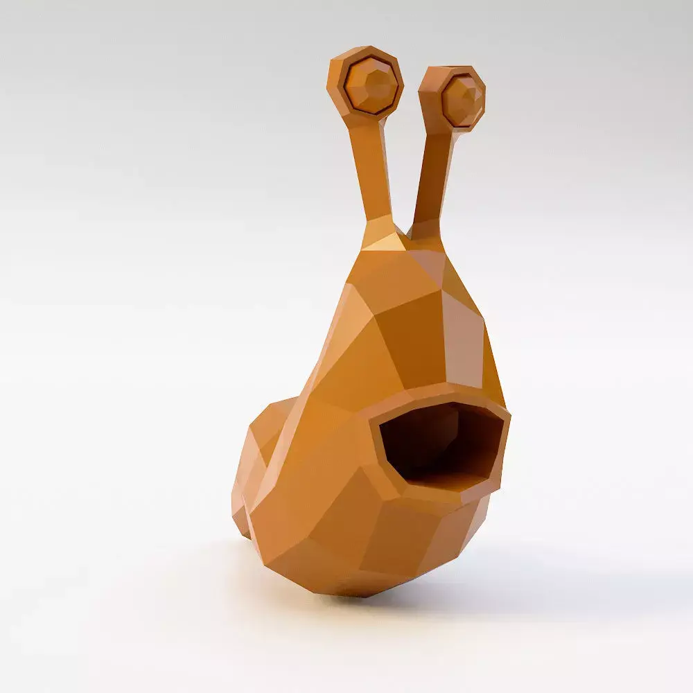 Snail toon 3d model Free low-poly 3D model