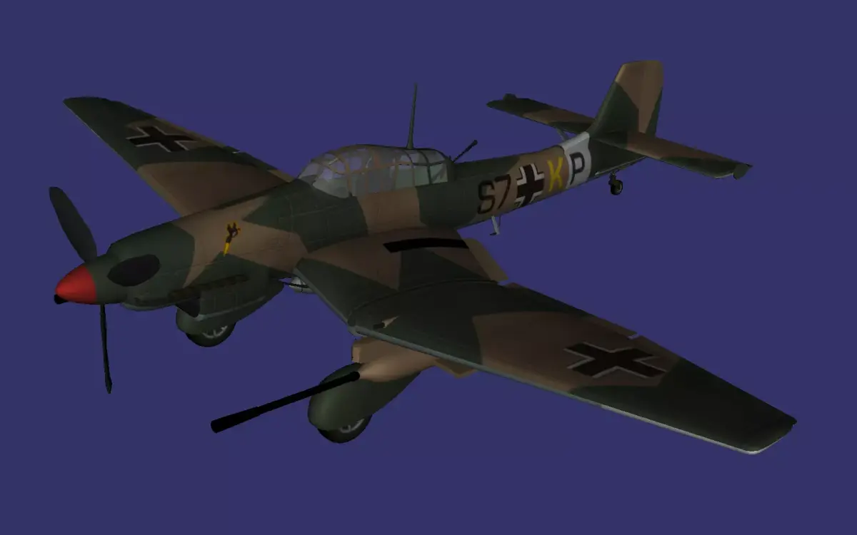 Junkers Ju 87 Stuka Low-poly 3D model