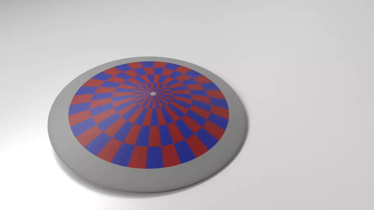 Blue Red Shield  3D model