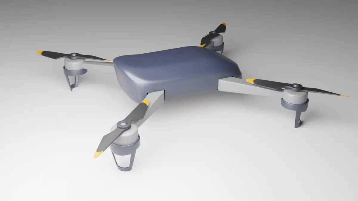 Drone - Quadcopter 3D model
