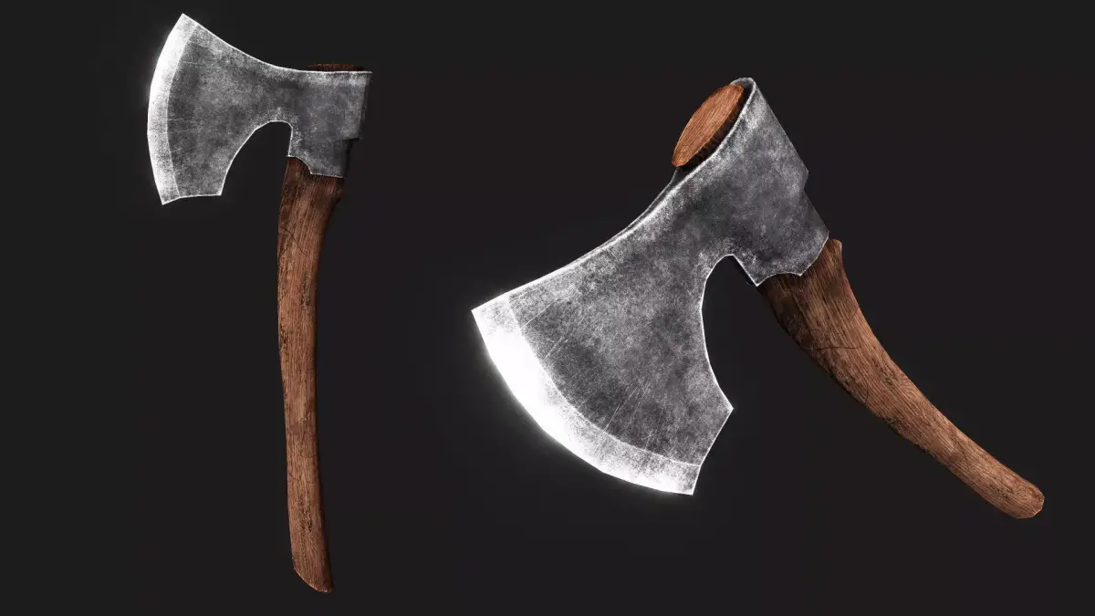Baltic Broad Axes Low-poly 3D model