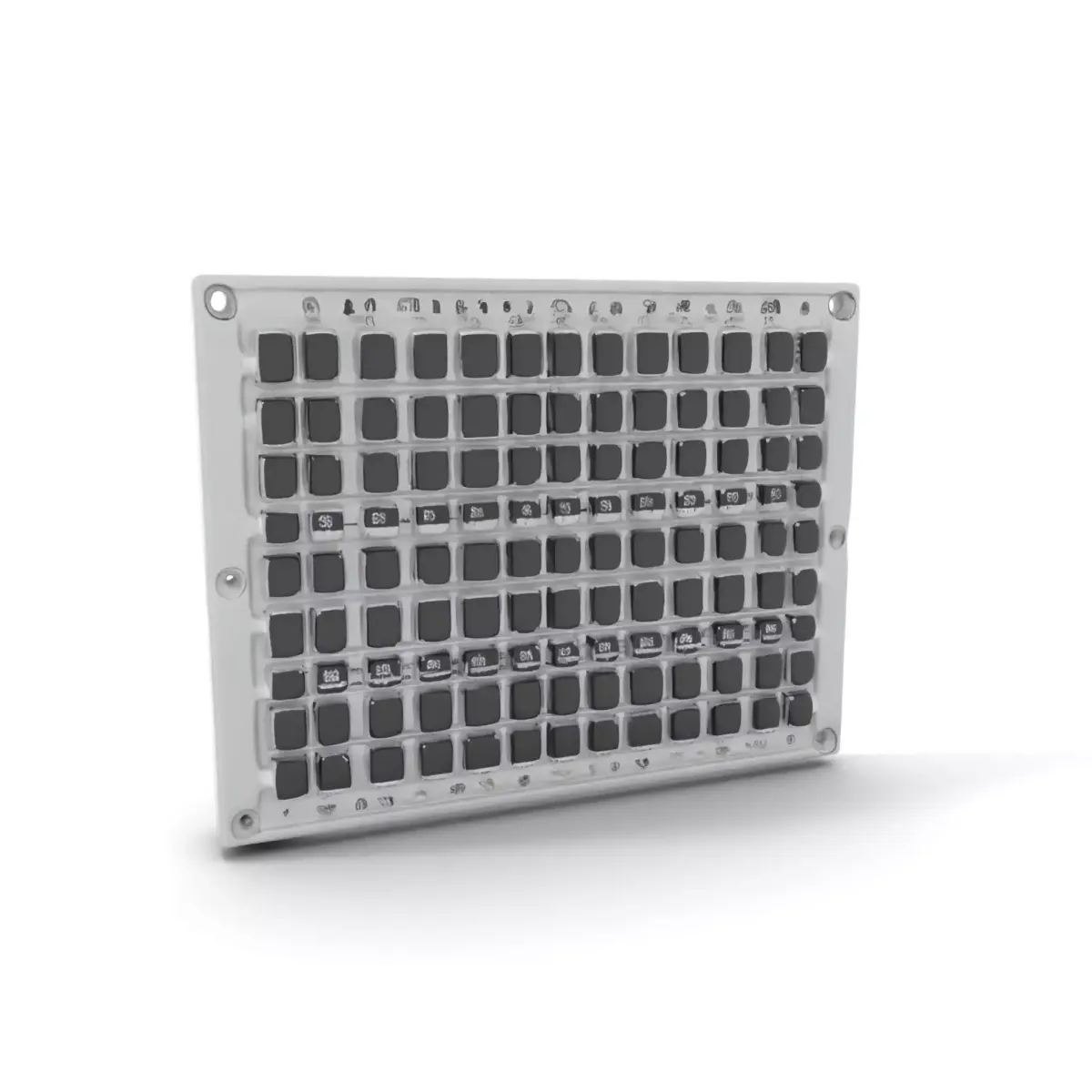 Industrial Grid Panel model pack Low-poly 3D model