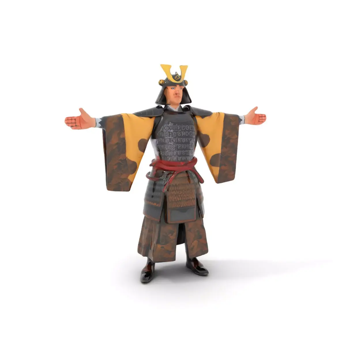 Samurai Armor model pack Low-poly 3D model