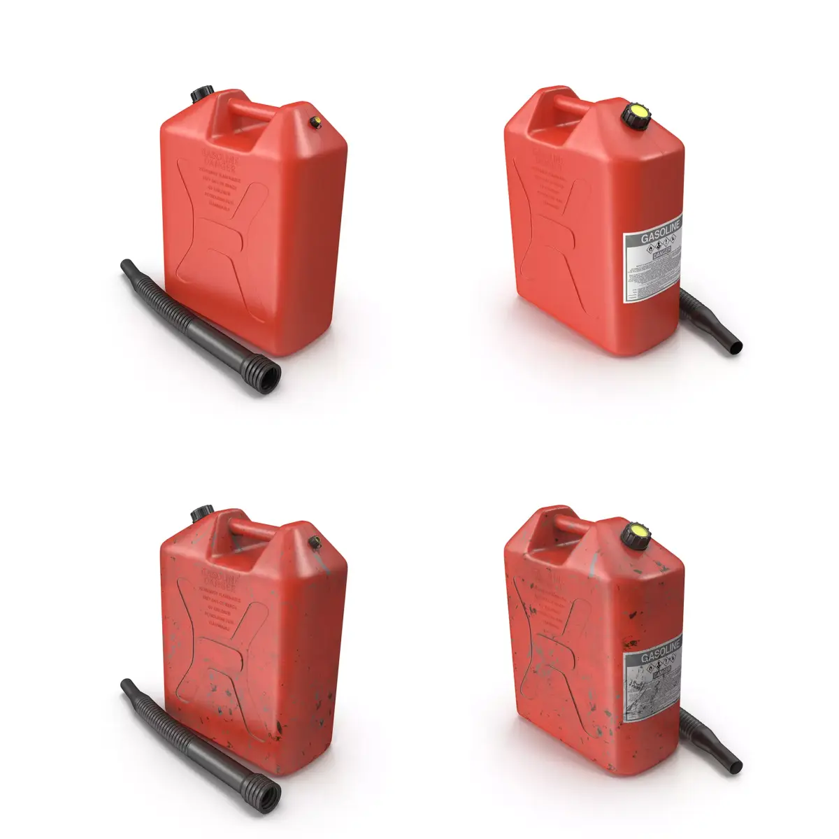Gasoline Tank Collection 3D Model Pack