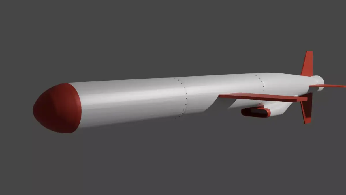 BGM-109 Tomahawk cruise missile 3D model