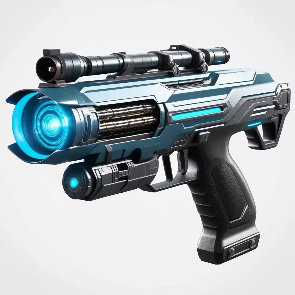 Futuristic Plasma Rifle 3D Model 3D model
