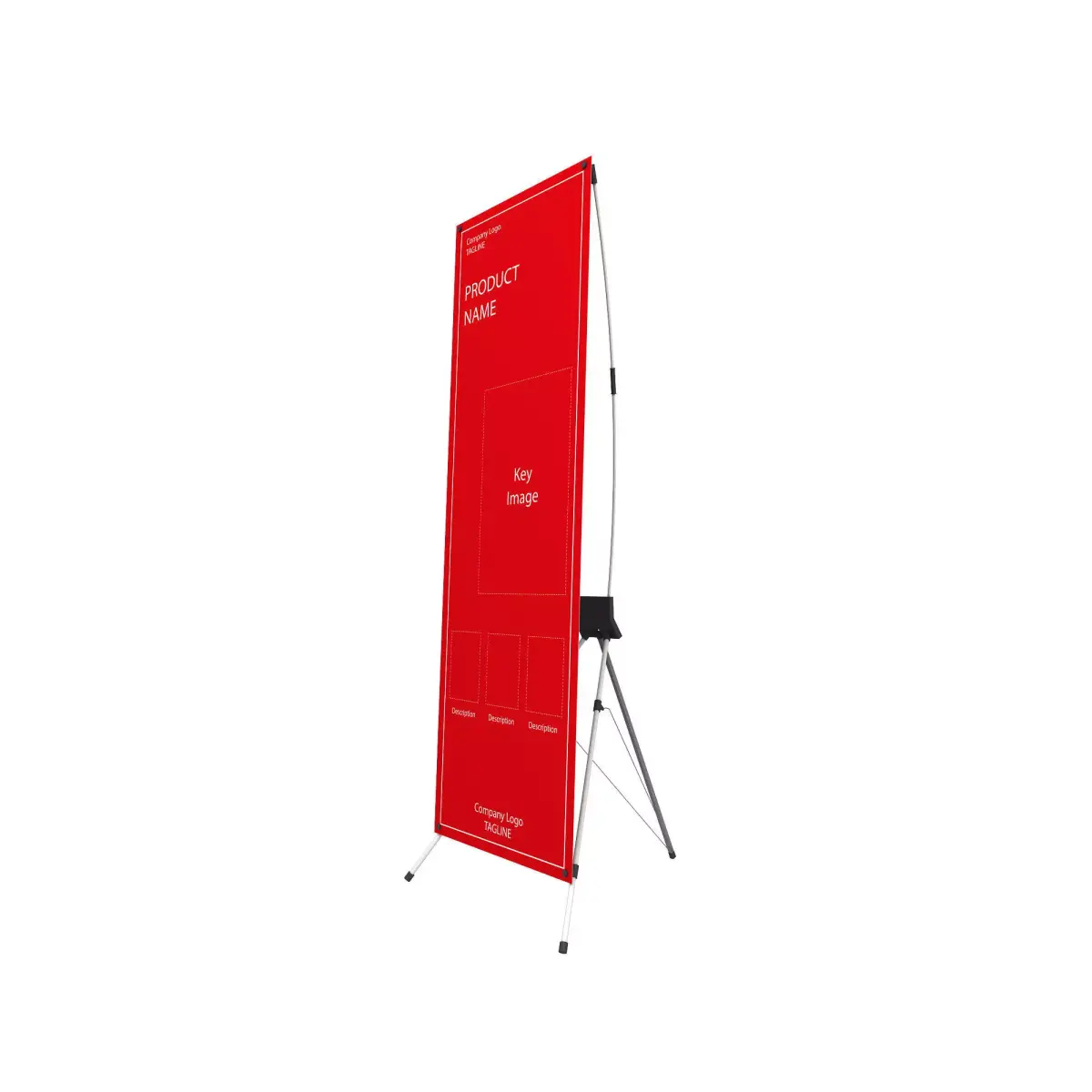 Xbanner retractable banner stand 3D model