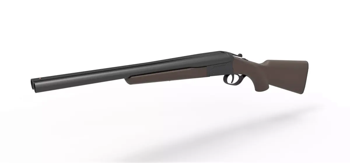 Double Barreled Remington Coach gun 3D model