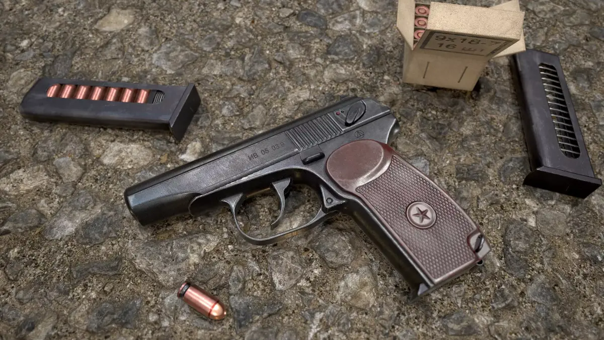 Pistol Makarov Low-poly 3D model