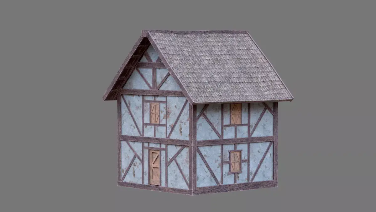 Medieval House 1 3D model purchase