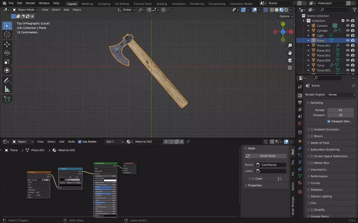 viking axe Free low-poly 3D model purchase