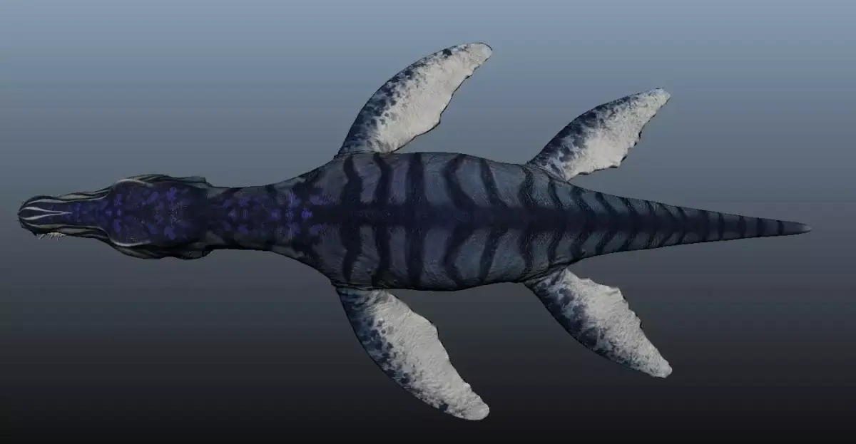 Liopleurodon dinosaur 3D model
