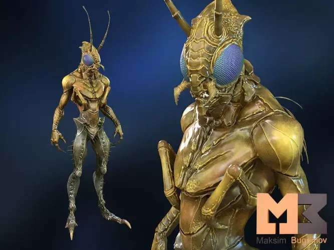 Creatures Insect 02 Low-poly 3D model
