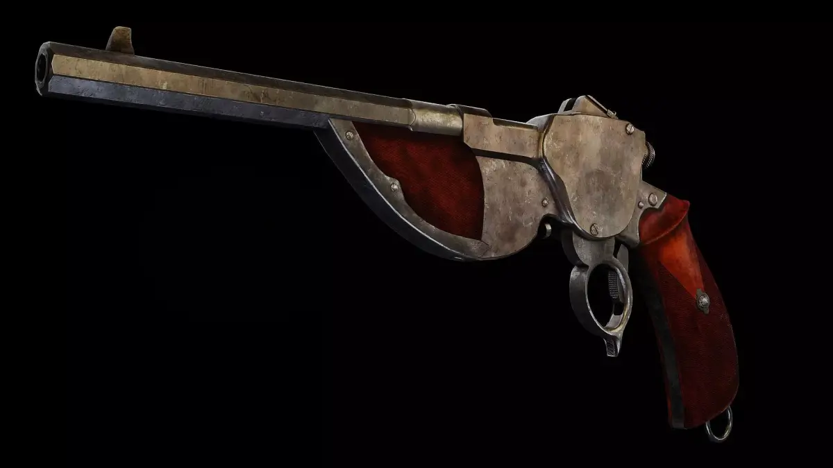 Bittner M1896 2 versions Low-poly 3D model