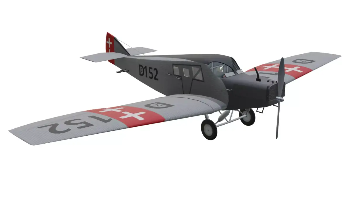 Junkers F 13 Low-poly 3D model purchase
