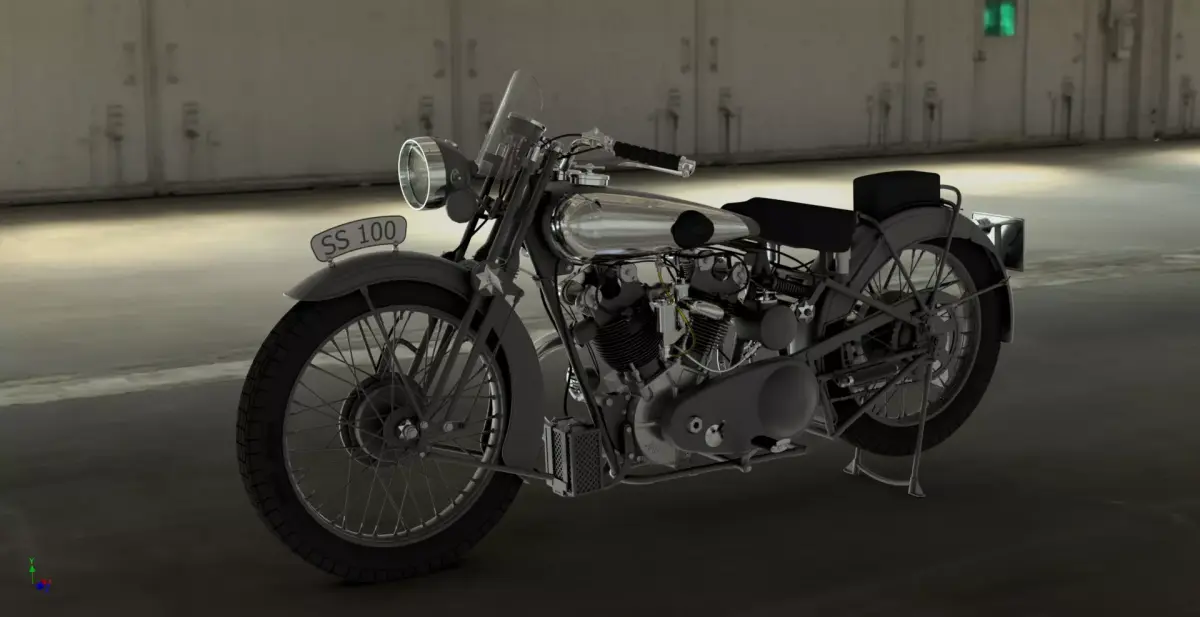Brough-superior-ss100 3D model