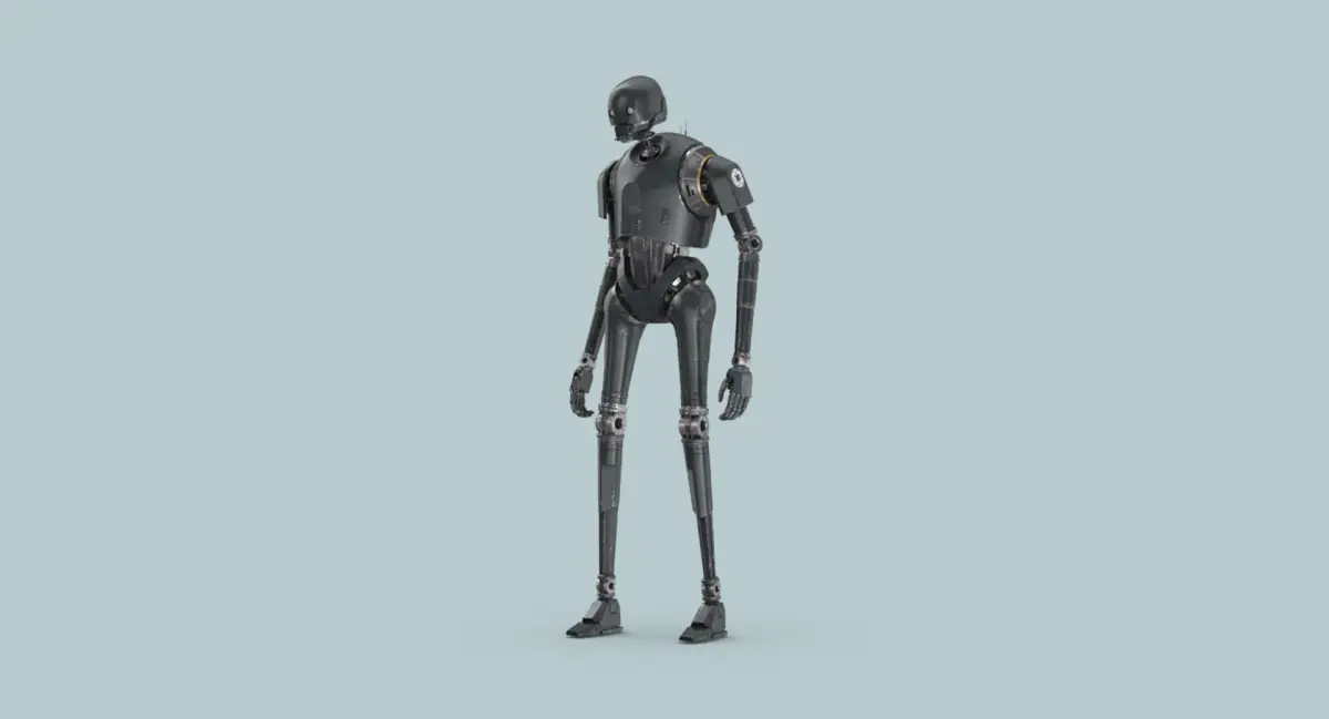 Rigged K-2SO - Standing 3D model