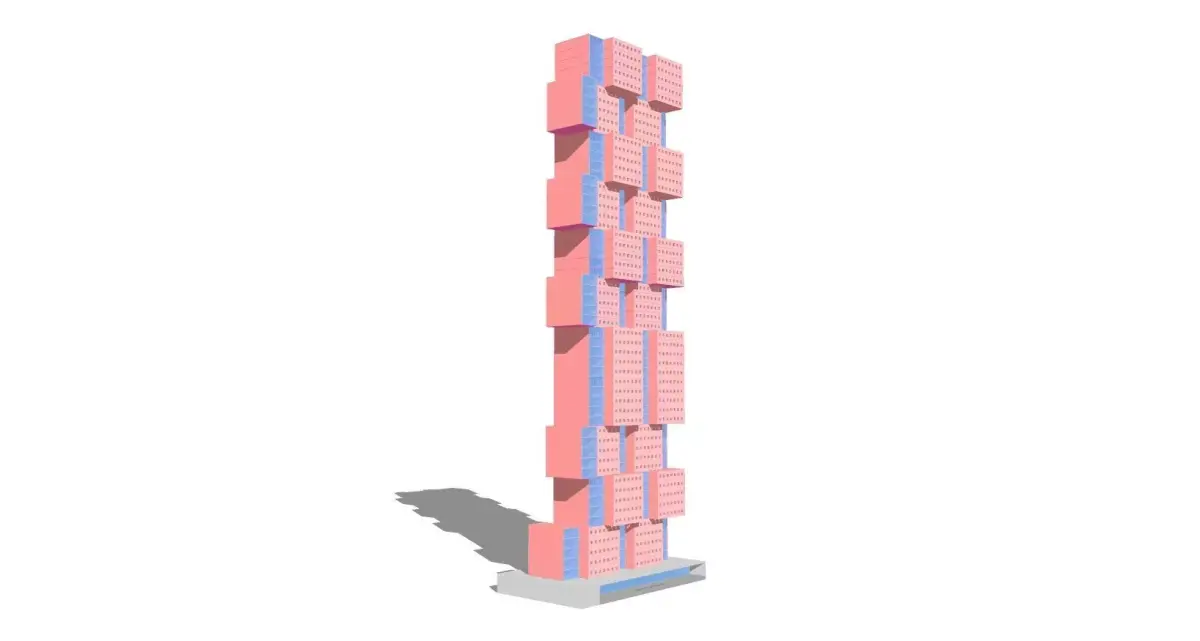 Commercial high-rise  05 3D model