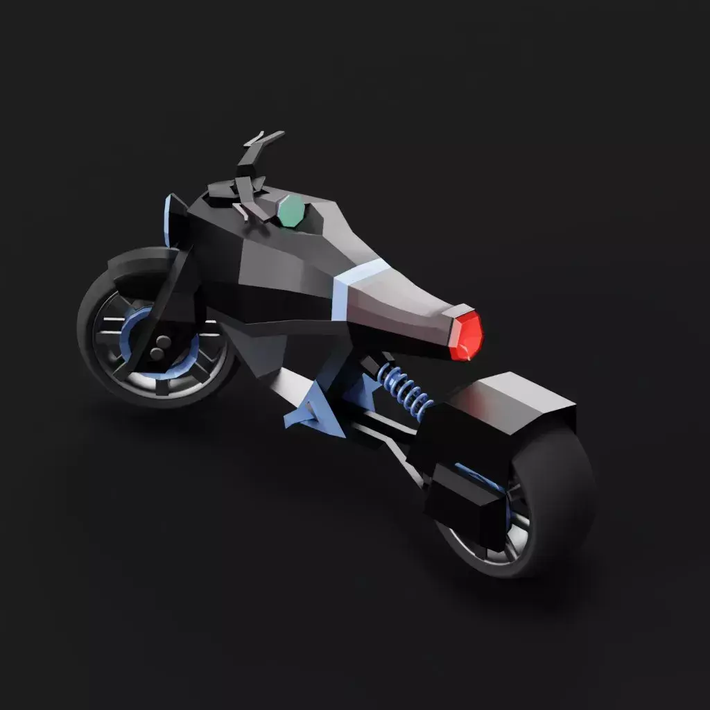 Electric Motorbike Free 3D model