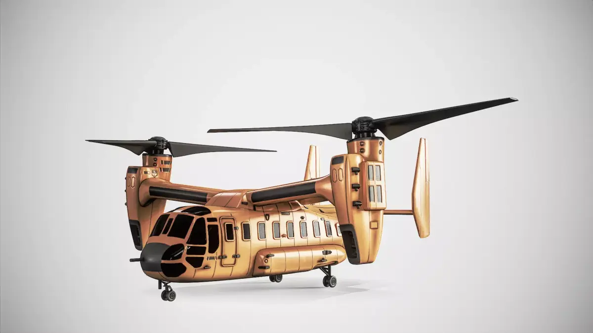 Current Tiltrotor Aircraft 3D model