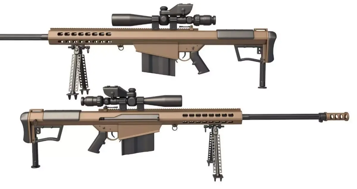 Barrett M107A1 Dust Sniper 3D model