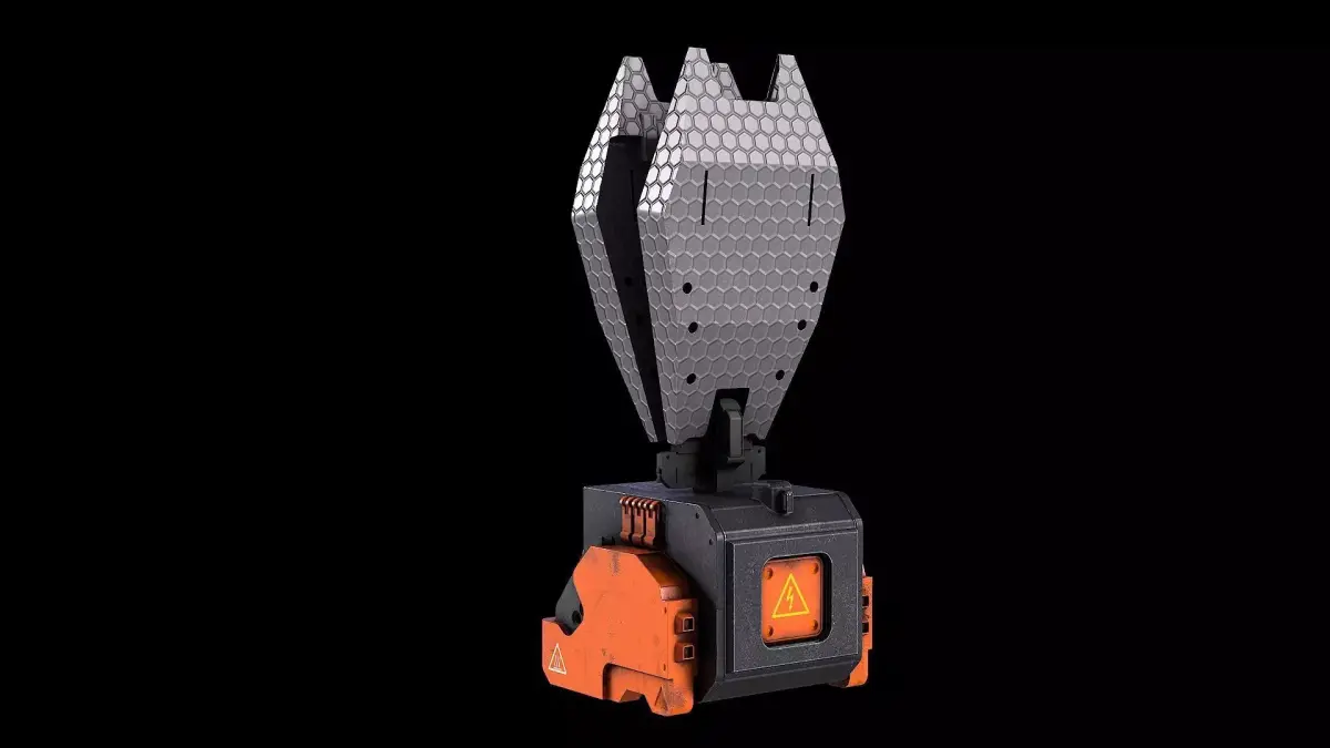Device satelite generator hard surface pomp  Low-poly 3D model