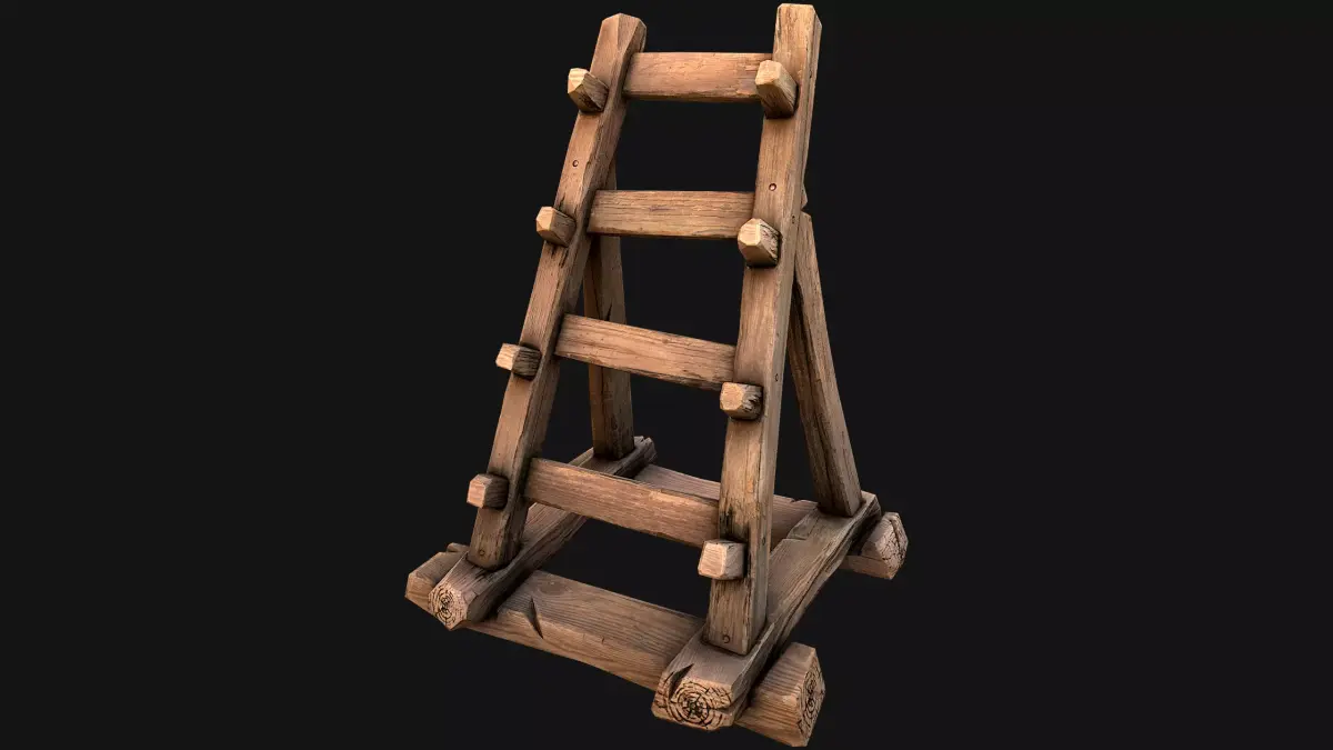 Weapon Rack for Dagger Knife Sword Medieval Furniture Armory Low-poly 3D model