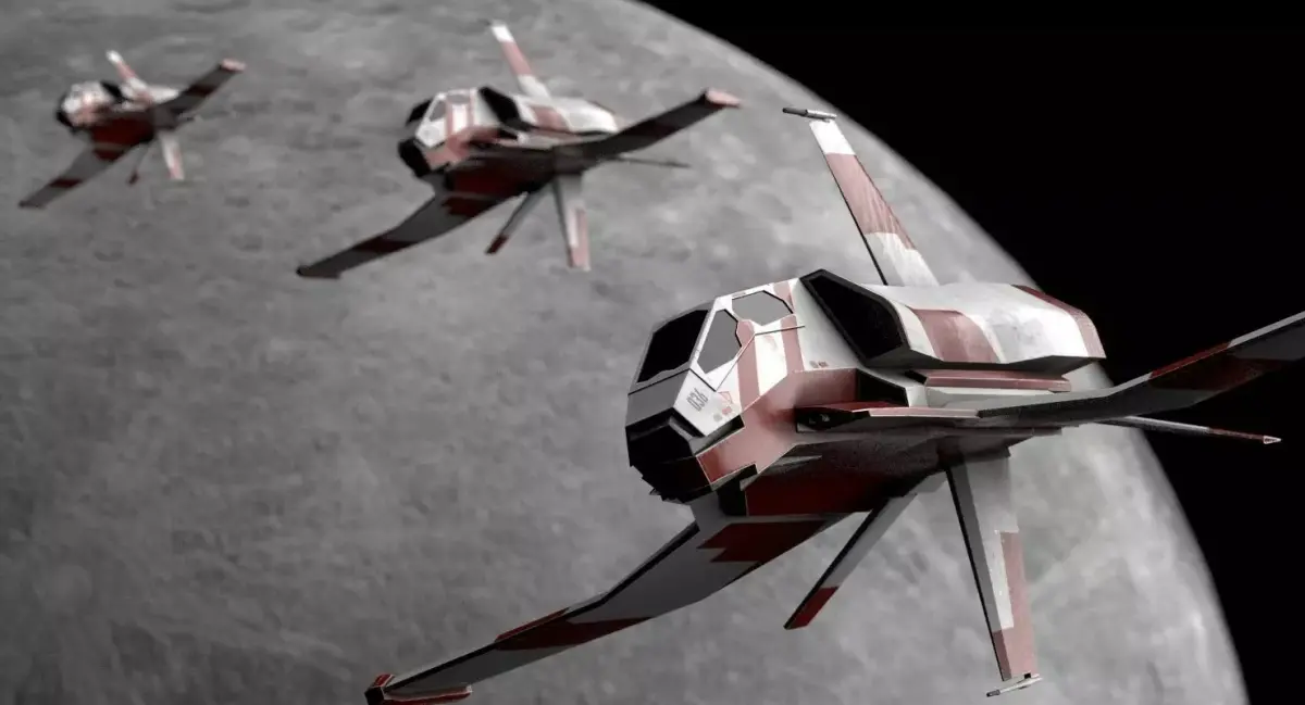Space Fighter Low-poly 3D model buy