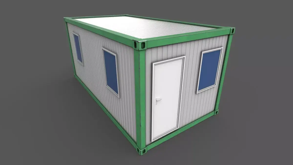 Office Container 04 Low-poly 3D model