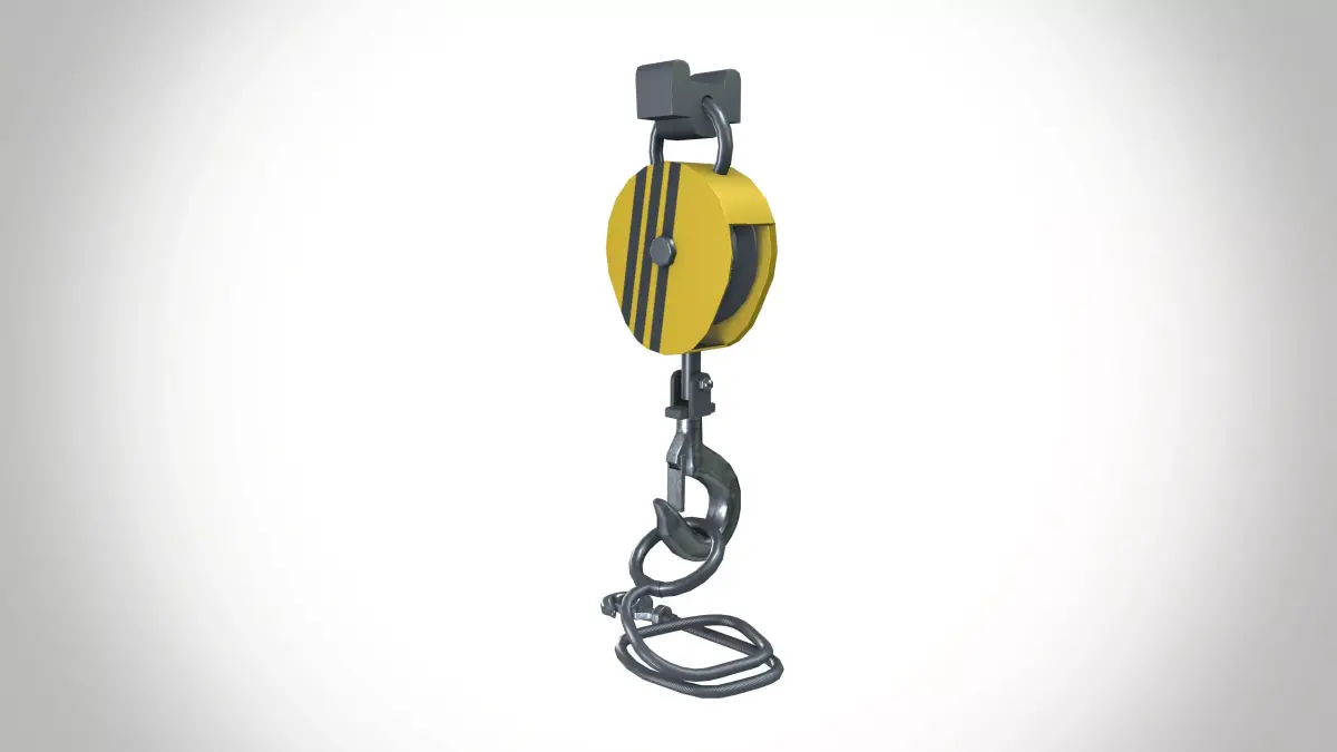 Crane Hook 3D model 7