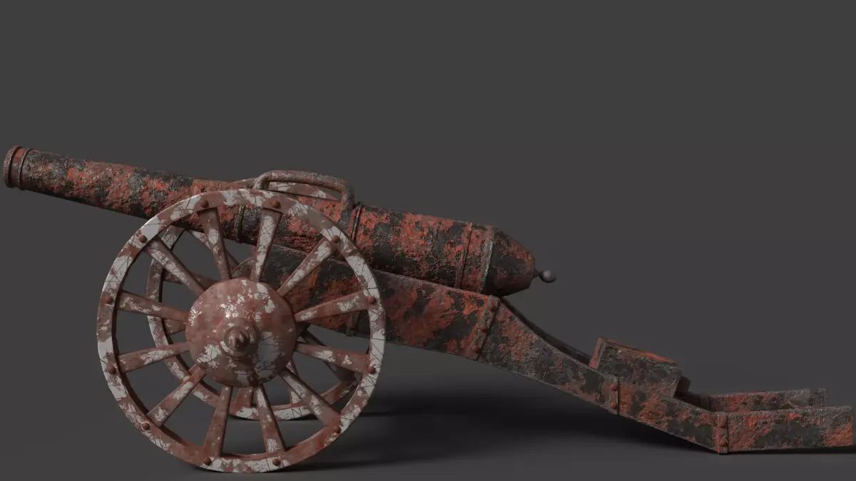 canon Low-poly 3D model