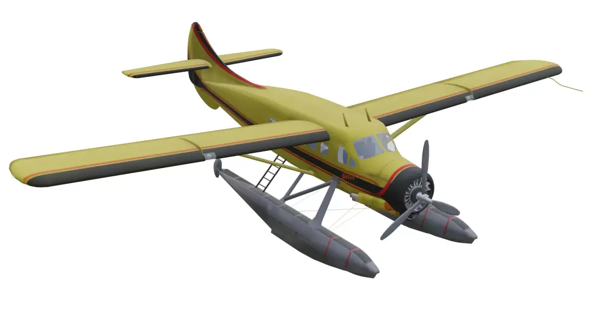 de Havilland Canada DHC-3 Otter Low-poly 3D model purchase