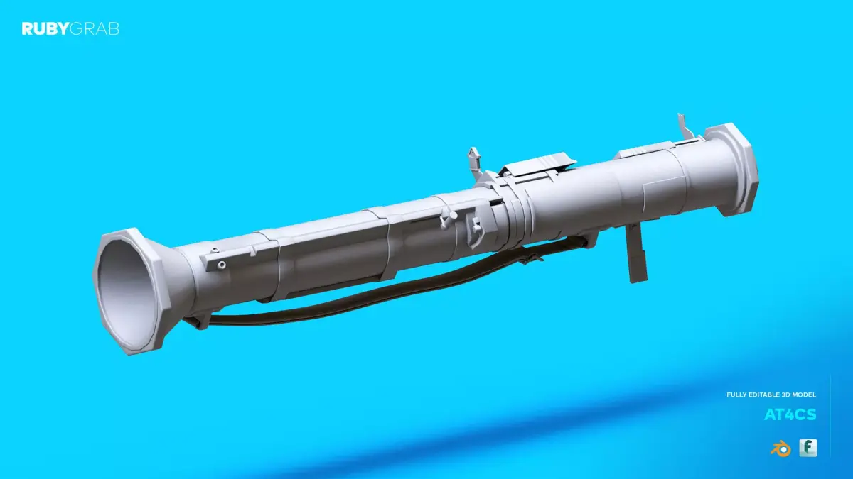 AT4-CS Launcher 3D model