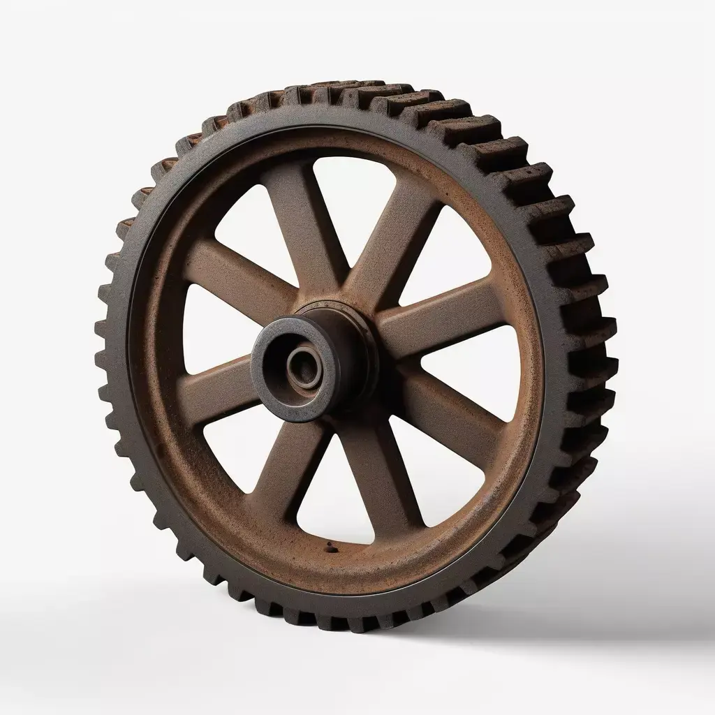 Rusty Industrial Gear Wheel 3D model