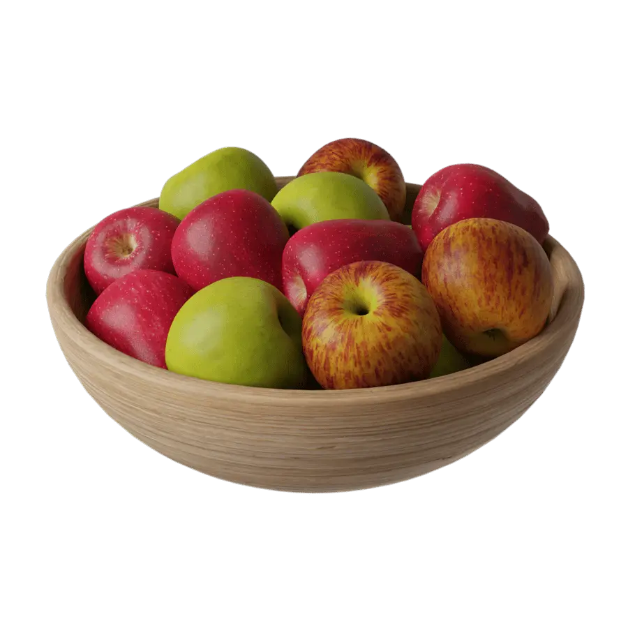  Assorted Apples Fruit Bowl Food Model  purchase