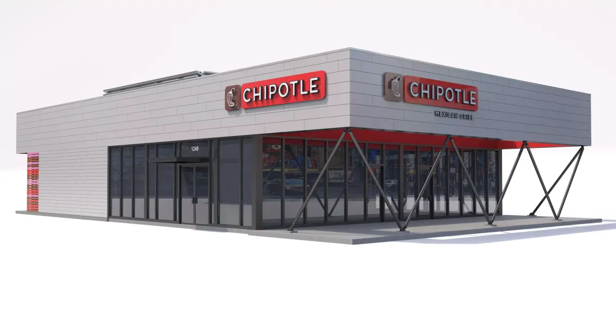 Chipotle Restaurant 3D model