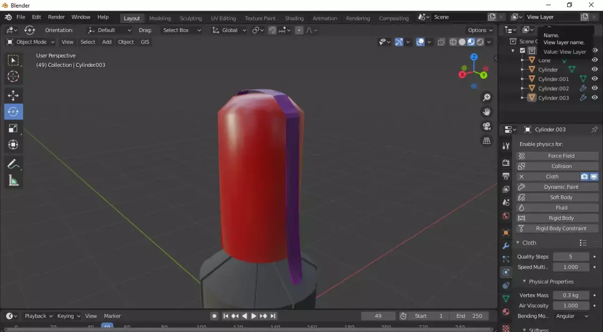  Century Bag Low-poly 3D model