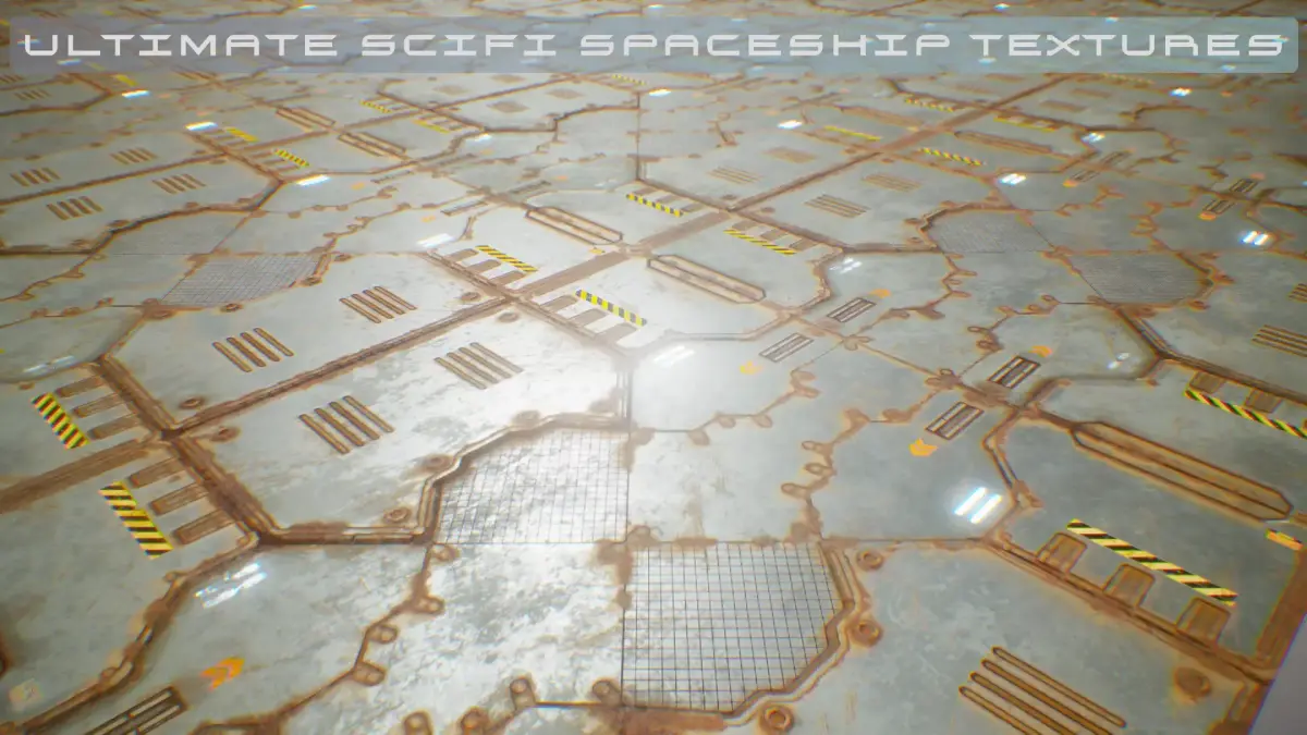 PBR Sci-Fi Spaceship Texture 62 Low-poly 3D model